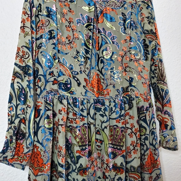 Adore Paisley Velvet Burnout Dress - Picture 6 of 11